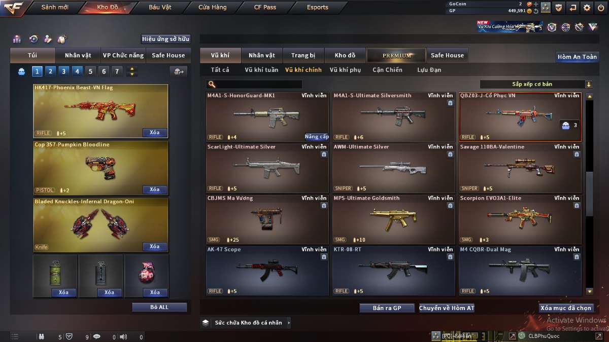 shop acc cf uy tin gia re